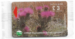 Cyprus - Cyta (GPT) - Wild Flowers Of Akamas Forest, 20CYPA (Grey Stripe), 1994, NSB - Chypre