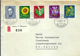 SUISSE 1961: LSC Rec. De Genève Pour St Gallen - Lettres & Documents