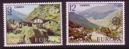 ANDORRA(SPAN.) MI-NR. 107-108 POSTFRISCH(MINT) EUROPA CEPT 1977 LANDSCHAFTEN - 1977