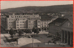 BIENNE Place De La Gare, Tramstation, Oldtimer - Bienne