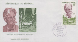 Enveloppe  FDC  1er   Jour    SENEGAL    Docteur   Albert   SCHWEITZER    1975 - Albert Schweitzer