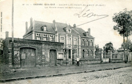 CPA - SAINT-LAURENT-BLANGY (G.G. 14/18) - LA MAIRIE AVANT SA DESTRUCTION - Saint Laurent Blangy