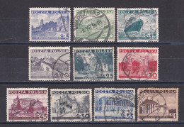 Pologne - République 1919  -  1939   Y & T N °  379  380  381  382  383  384  385  386  387  388  Oblitérés - Used Stamps