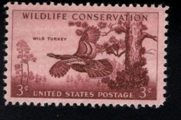 2003826974 1956 SCOTT 1077 (XX) POSTFRIS MINT NEVER HINGED  - WILDLIFE CONSERVATION - BIRDS - WILD TURKEY - Neufs