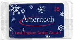 USA - Ameritech (AMT) - Snowflake Trial, First Edition Debit Card, 12.1993, Remote Mem. 5$, 20.000ex, NSB - Other & Unclassified