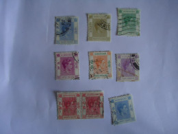 HONG  KONG  USED 9 STAMPS  KINGS 1938 - Autres & Non Classés