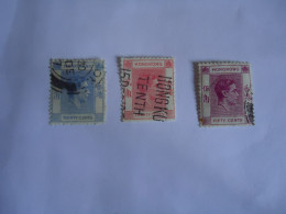 HONG  KONG  USED STAMPS  3 KINGS  1938 - Autres & Non Classés