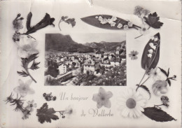 Vallorbe - Un Bonjour De...  (Blumenrahmen)      Ca. 1950 - Vallorbe