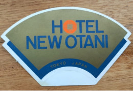 Japan Tokyo New Otani Hotel Label Etiquette Valise - Etiketten Van Hotels