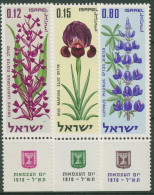 Israel 1970 Unabhängigkeit Blumen 470/72 Mit Tab Postfrisch - Neufs (avec Tabs)