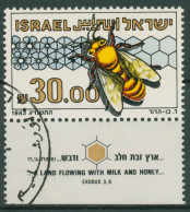Israel 1983 Tiere Insekten Bienen Honigbiene 920 Mit Tab Gestempelt - Used Stamps (with Tabs)