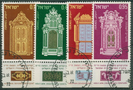 Israel 1972 Jüdische Festtage Italieni. Thoraschreine 565/68 Mit Tab Gestempelt - Usati (con Tab)