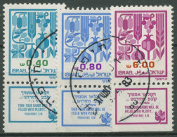 Israel 1983 Früchte Von Kanaan 917/19 Mit Tab Gestempelt - Gebraucht (mit Tabs)