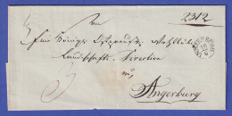 Ostpreußen Vorphila-Brief Mit Fingerhutstempel INSTERBURG Nach 1830 - Other & Unclassified