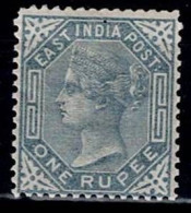 INDIA  1874 QUEEN VICTORIA MI No 30 MLH VF!! - 1858-79 Crown Colony