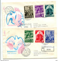 Vaticano FDC Venetia 1960 Rifugiati  Viaggiata Racc. Per L'Italia - FDC