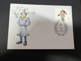 9-4-2024 (1 Z 27) Australia Post - (2023 Stamp Issued 26-6-2023) Inspector Gadget Stamp On Special Cover - Lettres & Documents