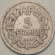France - 5 Francs 1949 Closed 9, KM# 888b.1 (#4123) - 5 Francs