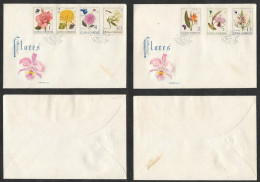 SD)1965 CUBA  2 FIRST DAY COVERS, FLOWERS, VARIETY OF COLORS, XF - Otros & Sin Clasificación