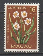 MACAO 367* Fleur, Jacinthe (trace De Charniere) 1953 - Nuovi