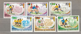 HAUTE VOLTA Imperforated 1974 Sport Football Soccer World Cup Mi 524-529, Sc 335-337 MNH (**) #33951 - 1974 – West Germany