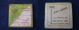 Matériel De Pêche / Collection Thème Pêche / Anciens Sachets D'hameçonsn° 14 / Marque : Jean Labous à St Pol De Léon ? - Fishing