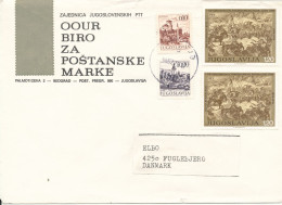 Yugoslavia Cover Sent To Denmark Beograd 14-2-1970 Topic Stamps - Covers & Documents