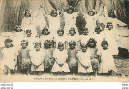 AVERNES GROUPE D'ENFANTS DES COLONIES D'AVERNES - Avernes