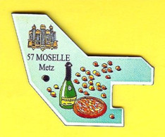 MAGNET 57 MOSELLE ANCIENNE COLLECTION 1990 LE GAULOIS CATHÉDRALE PRUNE MIRABELLE TARTE LIQUEUR _DMA8 - Magnets