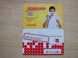 Ooredoo GSM SIM Card, Fixed Chip - Myanmar (Burma)