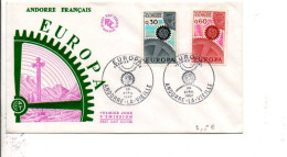 ANDORRE FDC 1967 EUROPA - FDC