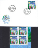 Luxembourg - Luxemburg -  FDC   2004   1 Blocs à 4    MNH**   Noël 2004 - FDC