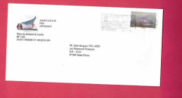 Lettre De 2008 Pour Saint-Pierre - YT N° 893 - La Brume De Capelan - Flamme " La France En Amérique Du Nord " - Cartas & Documentos