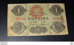 ITALIE : Banca Nazionale UNA LIRA ......... CL-14-1 - Other & Unclassified