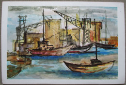 ISRAEL MOUTH FOOT PAINTER MIRIAM DANISHEVSKY ARTIST CARD POSTCARD CARTOLINA ANSICHTSKARTE CARTE POSTALE POSTKARTE KARTE - Nieuwjaar