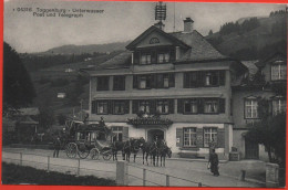 UNTERWASSER Post Und Telegraph, Postkutsche - Wildhaus-Alt Sankt Johann