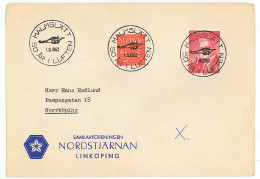 CV 32 - 66 AIRPLANE, Sweden - Cover - Used - 1962 - Brieven En Documenten