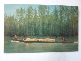 Barque Sur La River Highways Of B.C. - The Bowman Watching For Drift Wood - Other & Unclassified