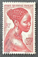 FRAEQ0225U7 - Local Motives - Bakongo Young Woman - 20 F Used Stamp - AEF - 1947 - Gebraucht