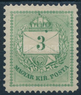 * 1874 3kr 13 : 11 1/2 Fogazással / Perforation + Festékfolt / Paint Spot - Autres & Non Classés