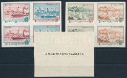 ** 1972 Óbuda-Buda-Pest Ajándék Vágott Négyestömbök (140.000) / Mi 2805-2810 Imperforate Blocks Of 4, Present Of The Pos - Autres & Non Classés