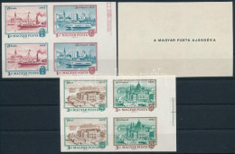 ** 1972 Óbuda-Buda-Pest Ajándék Vágott Négyestömb Sor (140.000) / Mi 2805-2810 Imperforate Blocks Of 4, Present Of The P - Autres & Non Classés