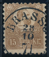 O 1871 Kőnyomat 15kr Képbe Fogazva (35.000) / Mi 5 Shifted Perforation "BRASSÓ" - Altri & Non Classificati