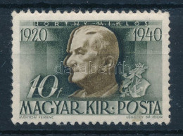 ** 1940 Kormányzói évforduló 10f "dupla Arcél" (ráncok / Creases) / Double Profile - Autres & Non Classés