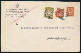 1946 (21. Díjszabás) Budapest Helyi Levél 3 Bélyeges Bérmentesítéssel. Ritka, Hogy Ilyen Kevés Bélyeget Használtak! / Lo - Other & Unclassified