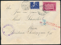 1949 Levél Kőszegről Bécsbe Osztrák Cenzúrával, Visszaküldve / Cover From Hungary To Vienna, With Austrian Censorship, R - Andere & Zonder Classificatie