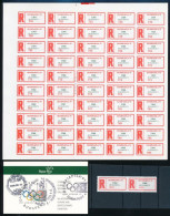 ** 1995 Olympiafila összeállítás Benne Kisív, Fekete Nyomatok Sorszámmal és Nélküle, Bélyegfüzet A Borítón Emlékbélyegzé - Autres & Non Classés