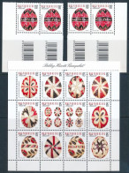 ** 2013 Húsvét Vonalkódos Sor és Blokk (11.100+) / Mi 5602-5605 Set With Bar Codes + Block - Altri & Non Classificati