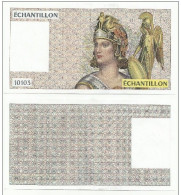 ECHANTILLON N° : 10103 . TESTS POUR DISTRIBUTEURS . MODELE DU 100 FRANCS DELACROIX . - Ficción & Especímenes