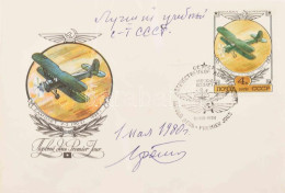 -  Oleg Konsztantyinovics Antonov (1906-1984) Repülőmérnök, Autográf Dedikálása Emlékborítékon / Oleg Konstantinovich An - Other & Unclassified